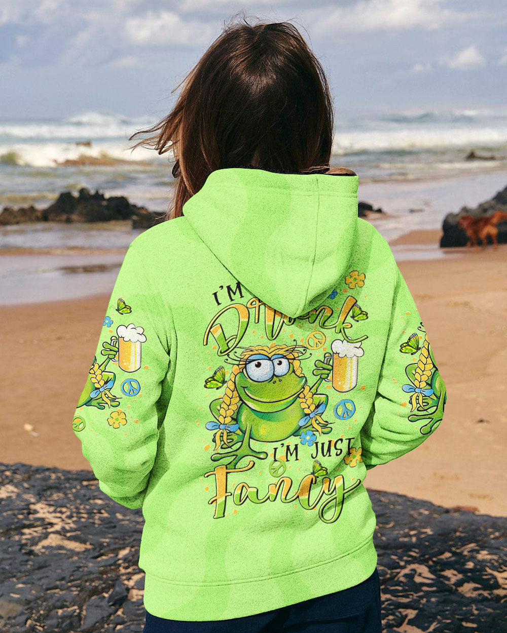 I'M JUST FANCY FROG ALL OVER PRINT - TLTR1607243