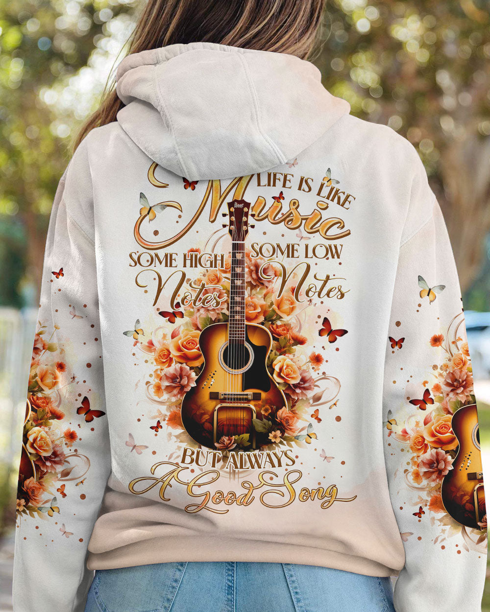 LIFE IS LIKE MUSIC GUITAR ALL OVER PRINT - TLTR1610231