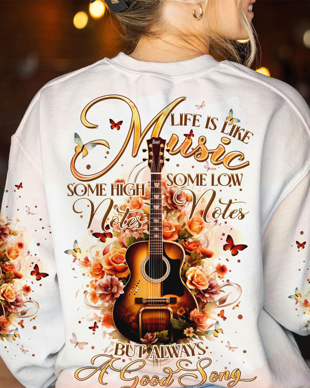 LIFE IS LIKE MUSIC GUITAR ALL OVER PRINT - TLTR1610231