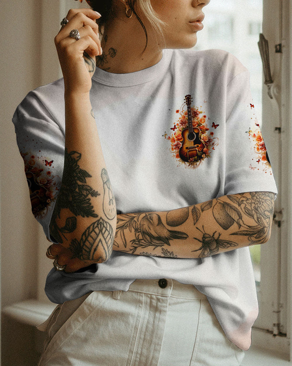 LIFE IS LIKE MUSIC GUITAR ALL OVER PRINT - TLTR1610231