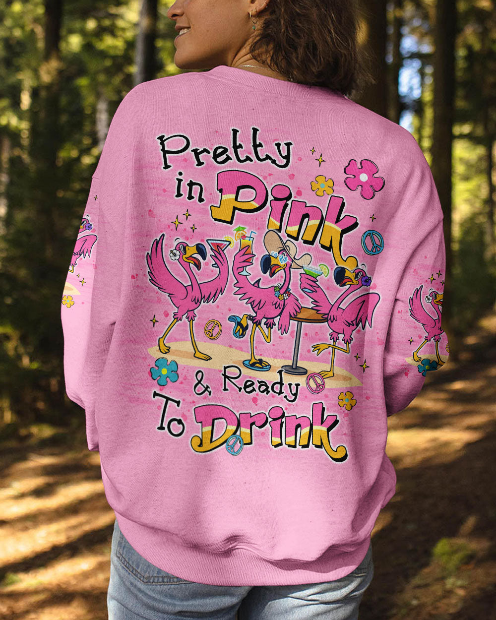 PRETTY IN PINK FLAMINGO ALL OVER PRINT - TLTR1706244