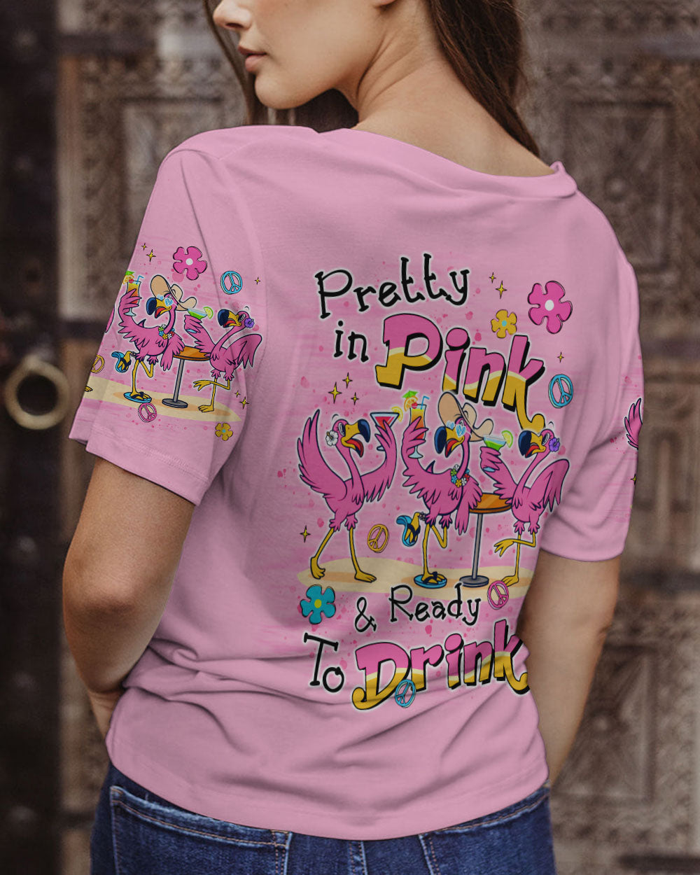 PRETTY IN PINK FLAMINGO ALL OVER PRINT - TLTR1706244