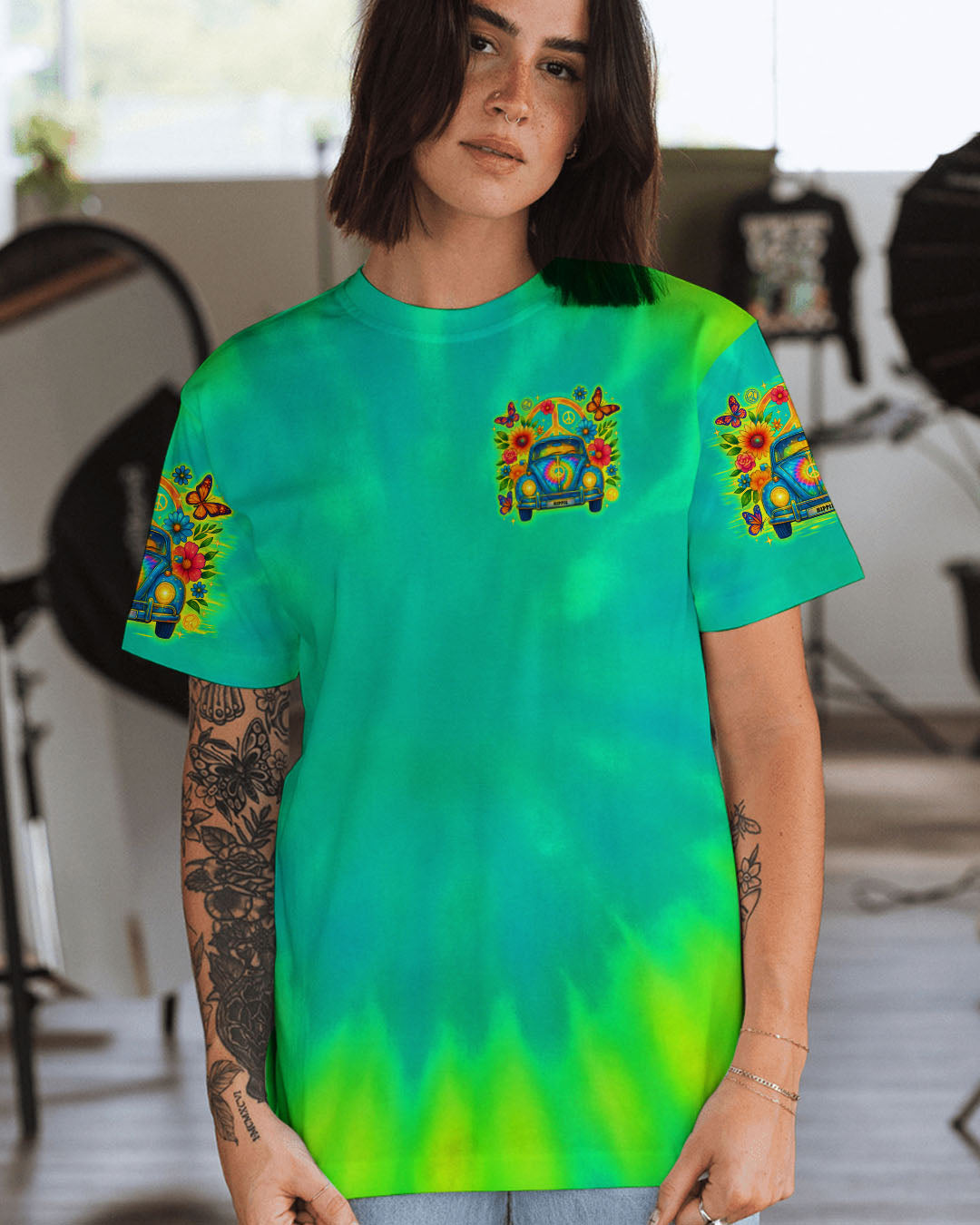 THE REBEL IN ME WILL NEVER DIE CAR TIE DYE ALL OVER PRINT - TLTR1706251