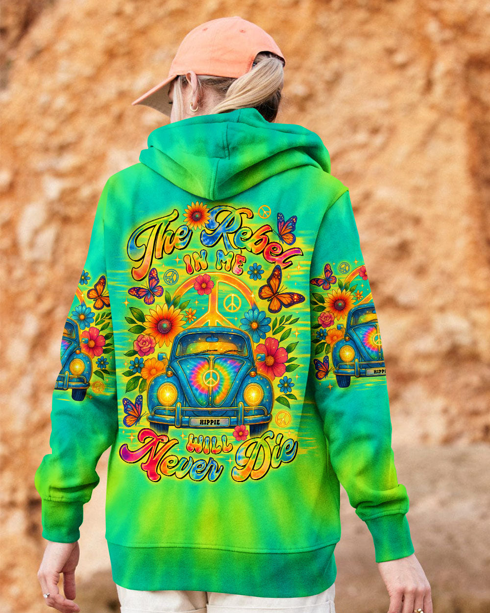 THE REBEL IN ME WILL NEVER DIE CAR TIE DYE ALL OVER PRINT - TLTR1706251