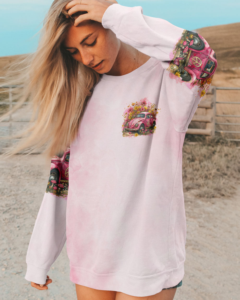 RUNNING AGAINST THE WIND CAR ALL OVER PRINT - TLTR1707241