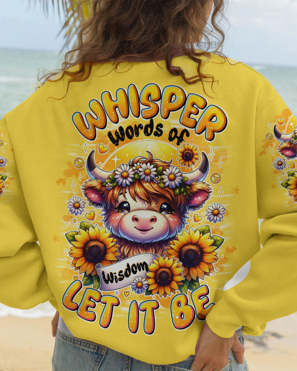 WHISPER WORDS OF WISDOM LET IT BE COW ALL OVER PRINT  - TLTR1707254
