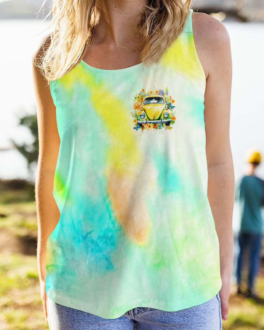 BE YOU THE WORLD WILL ADJUST CAR FLOWER ALL OVER PRINT - TLTR1801243