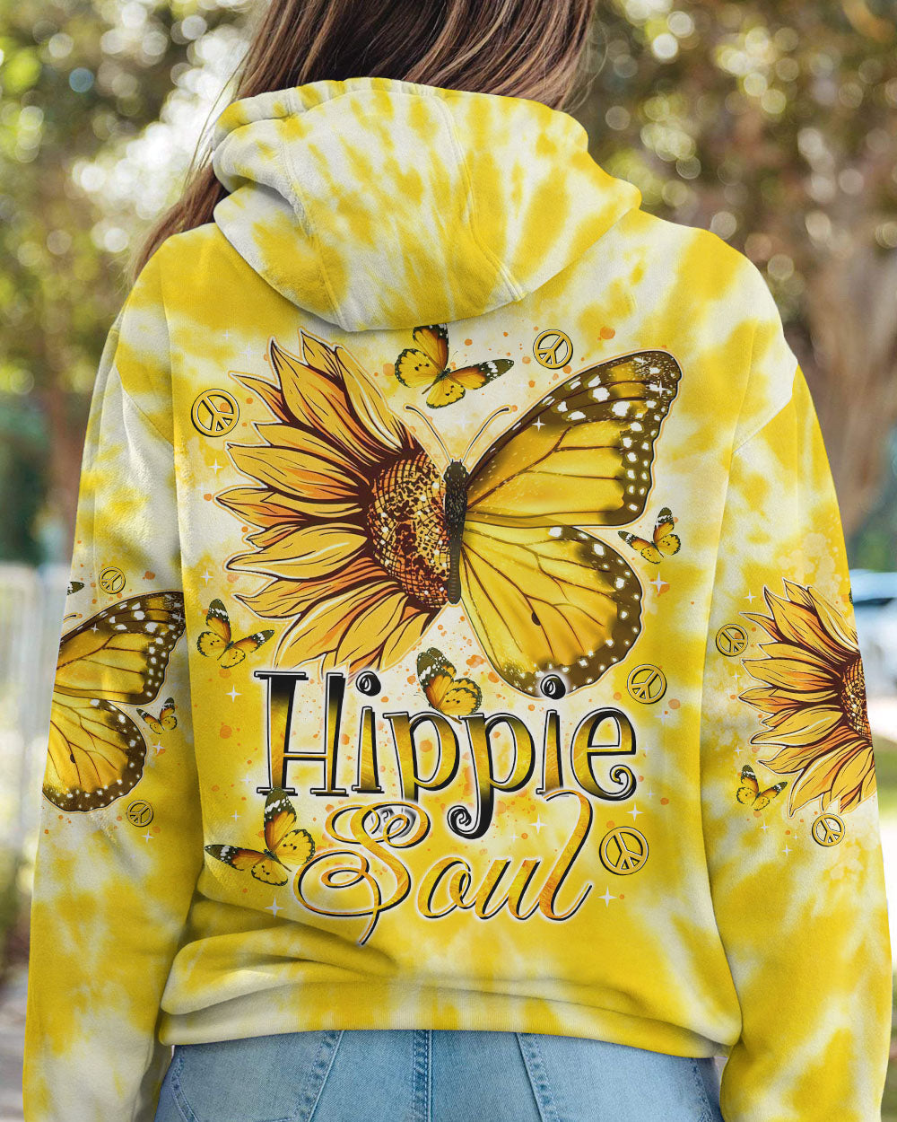 HIPPIE SOUL BUTTERFLY SUNFLOWER  ALL OVER PRINT  -  TLTR1802254