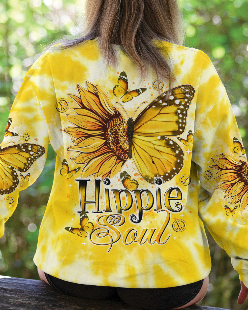 HIPPIE SOUL BUTTERFLY SUNFLOWER  ALL OVER PRINT  -  TLTR1802254
