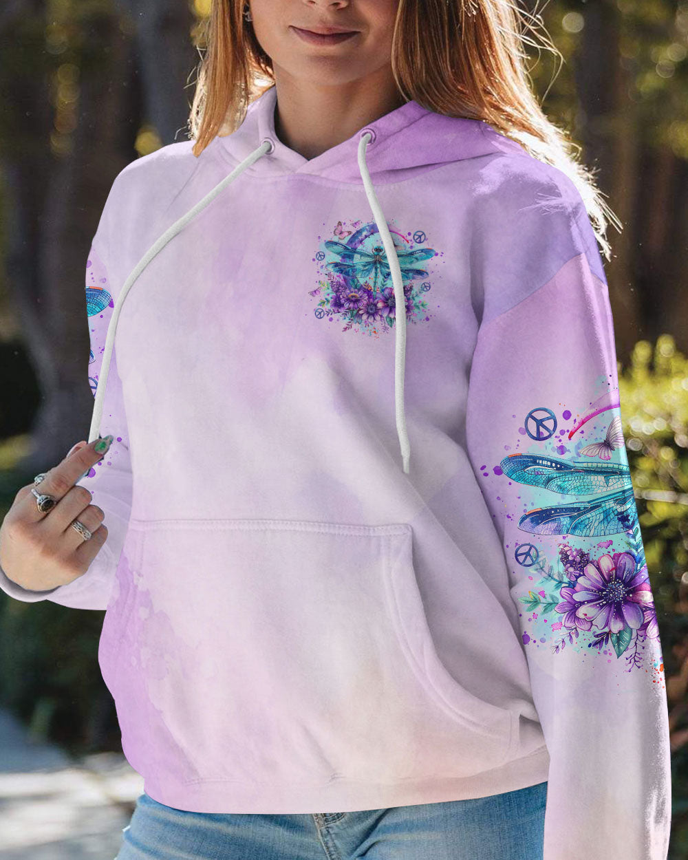 JUST BREATHE DRAGONFLY ALL OVER PRINT - TLTR1807242