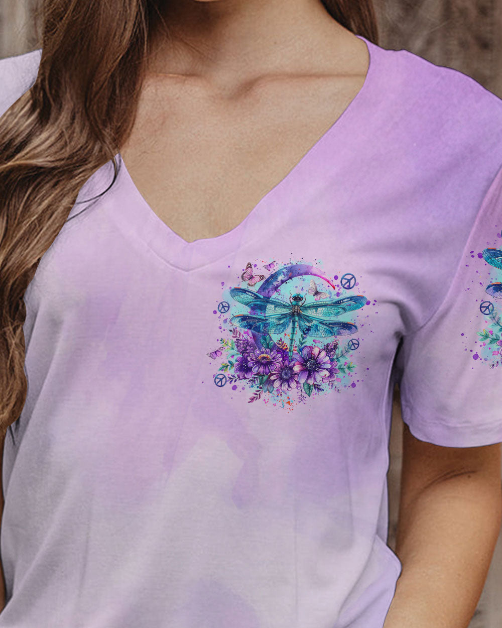 JUST BREATHE DRAGONFLY ALL OVER PRINT - TLTR1807242