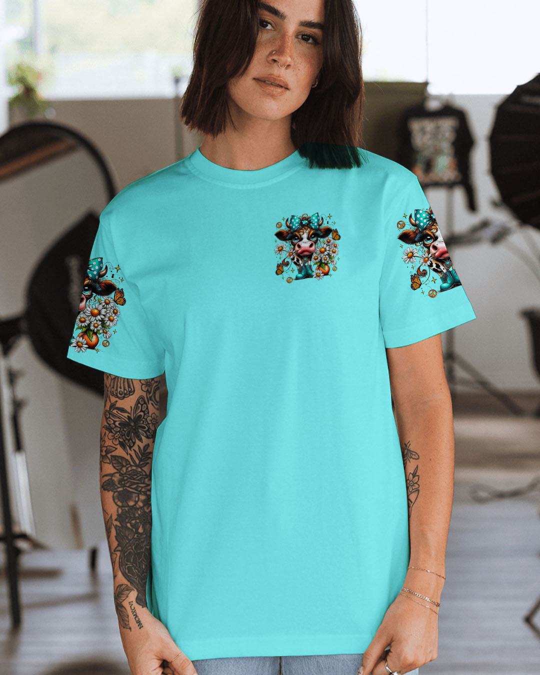 I'M NOT A HOT MESS COW ALL OVER PRINT  - TLTR1807252