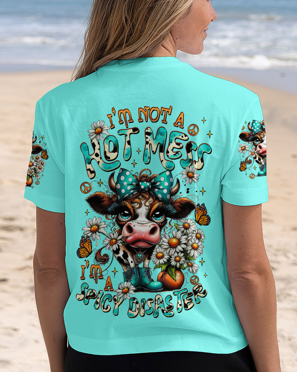 I'M NOT A HOT MESS COW ALL OVER PRINT  - TLTR1807252