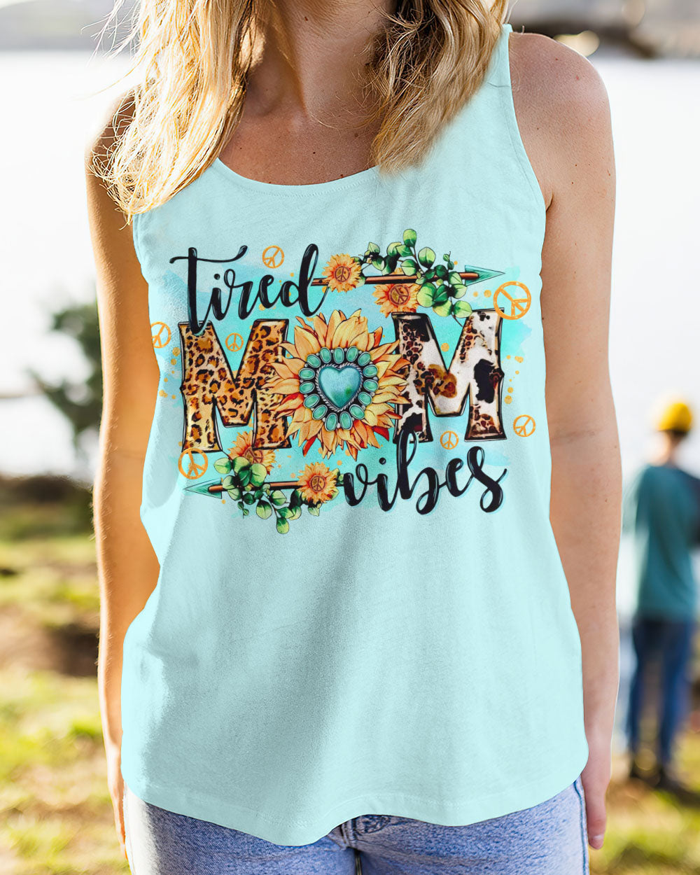 TIRED MOM VIBES SUNFLOWER ALL OVER PRINT - TLTR1808231