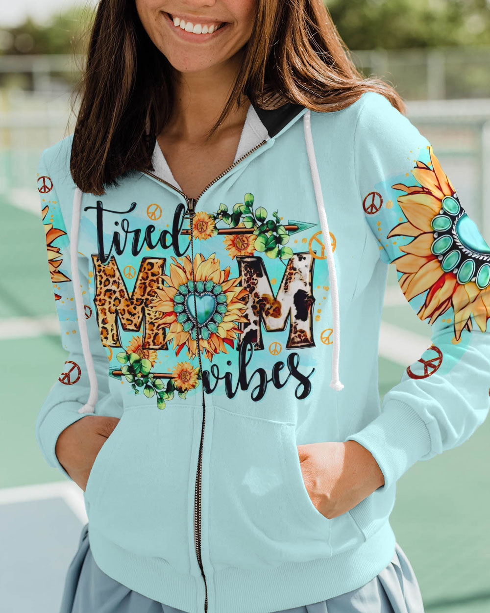 TIRED MOM VIBES SUNFLOWER ALL OVER PRINT - TLTR1808231