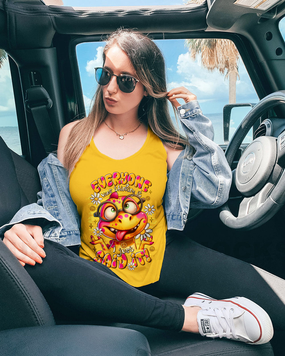 EVERYONE WAS THINKING  IT DINOSAUR ALL OVER PRINT  - TLTR1808253