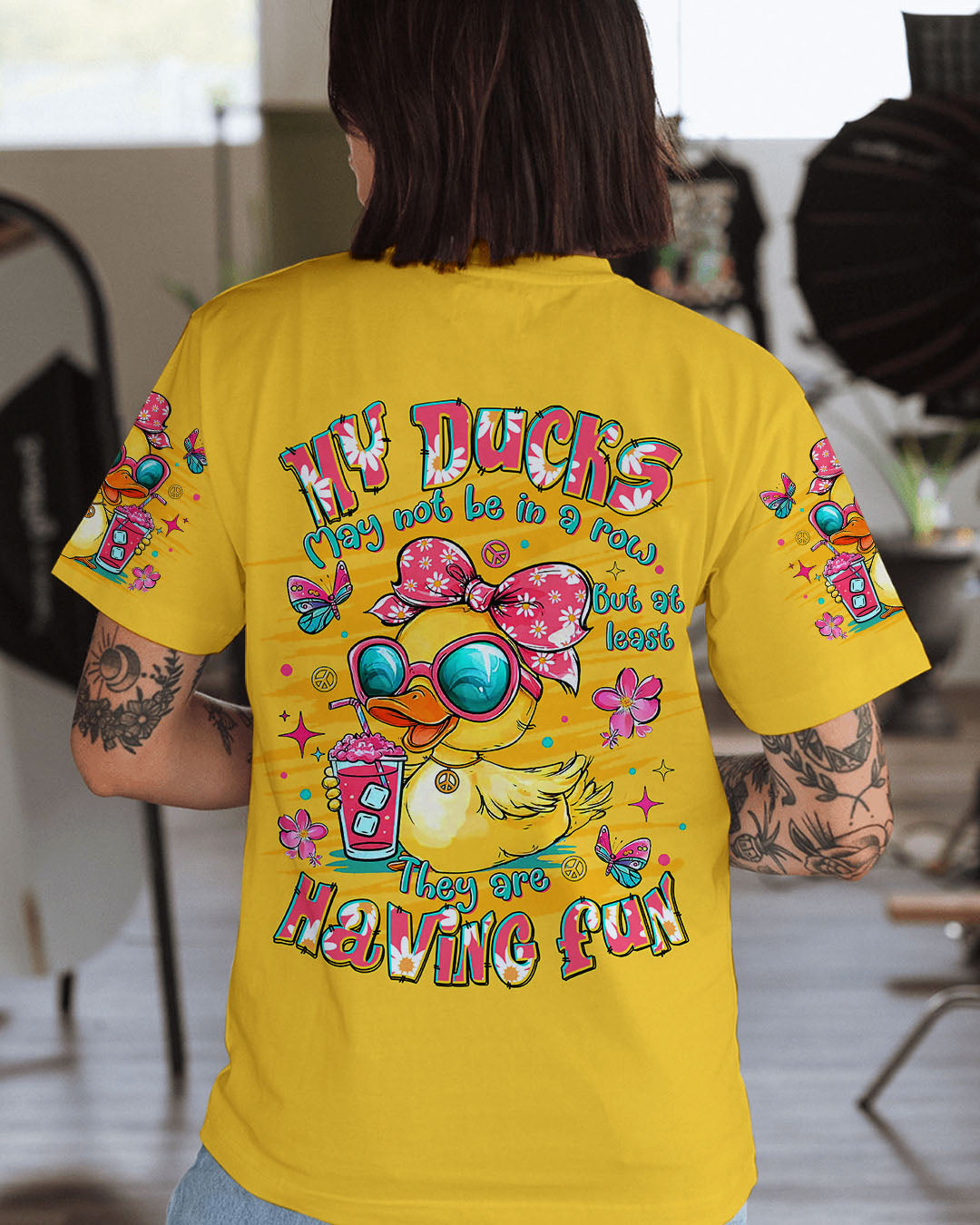 MY DUCKS MAY NOT BE IN A ROW ALL OVER PRINT  - TLTR1808254