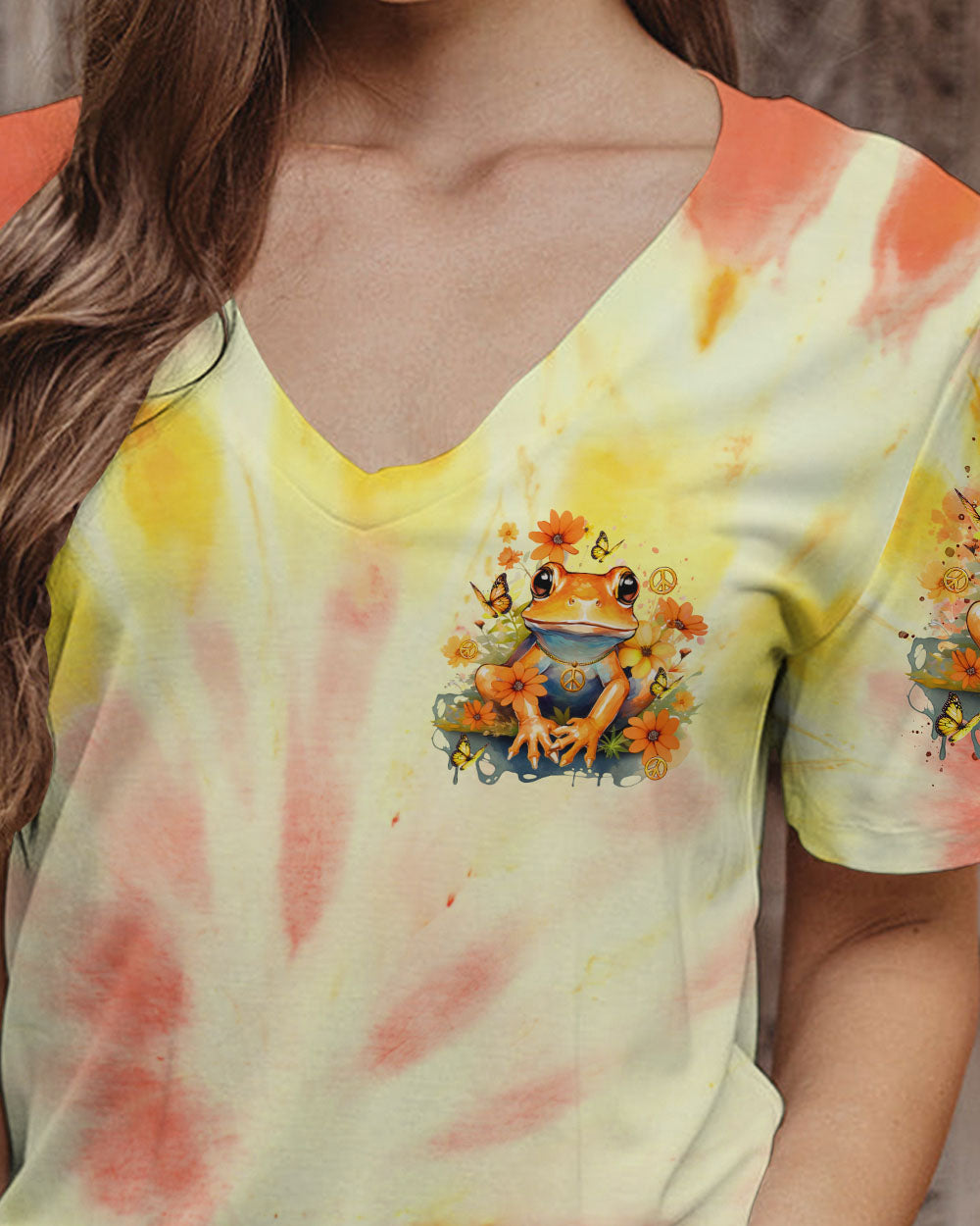 BE YOU THE WORLD WILL ADJUST FROG ALL OVER PRINT - TLTR1901242