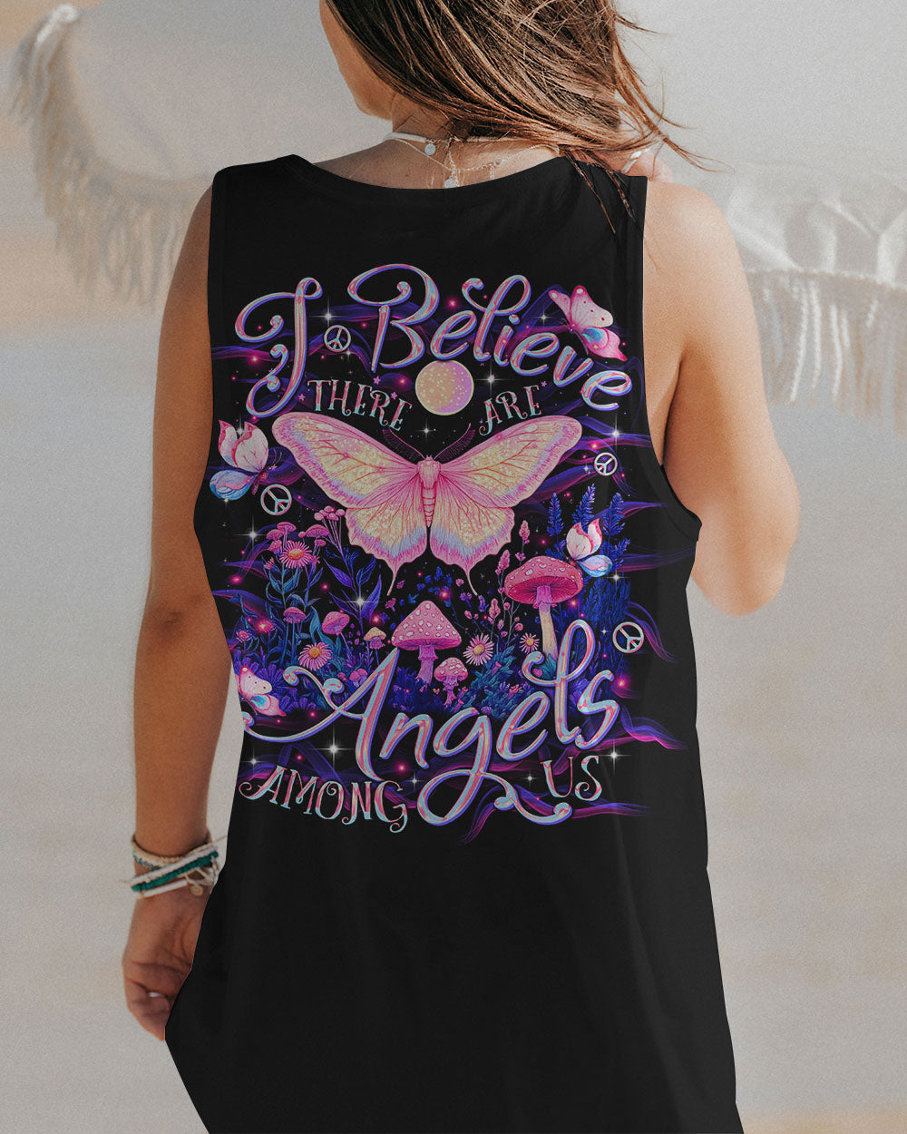 I BELIEVE THERE ARE ANGELS AMONG US BUTTERFLY ALL OVER PRINT  - TLTR1903254