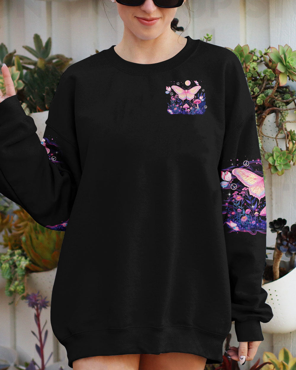 I BELIEVE THERE ARE ANGELS AMONG US BUTTERFLY ALL OVER PRINT  - TLTR1903254