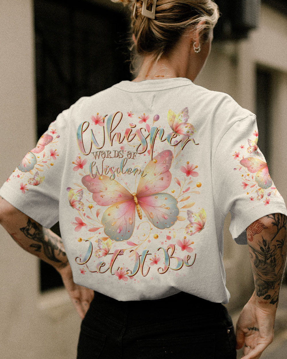 WHISPER WORDS OF WISDOM BUTTERFLY ALL OVER PRINT - TLTR1912234