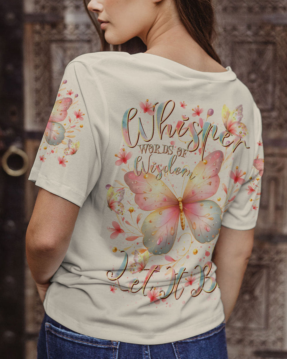 WHISPER WORDS OF WISDOM BUTTERFLY ALL OVER PRINT - TLTR1912234
