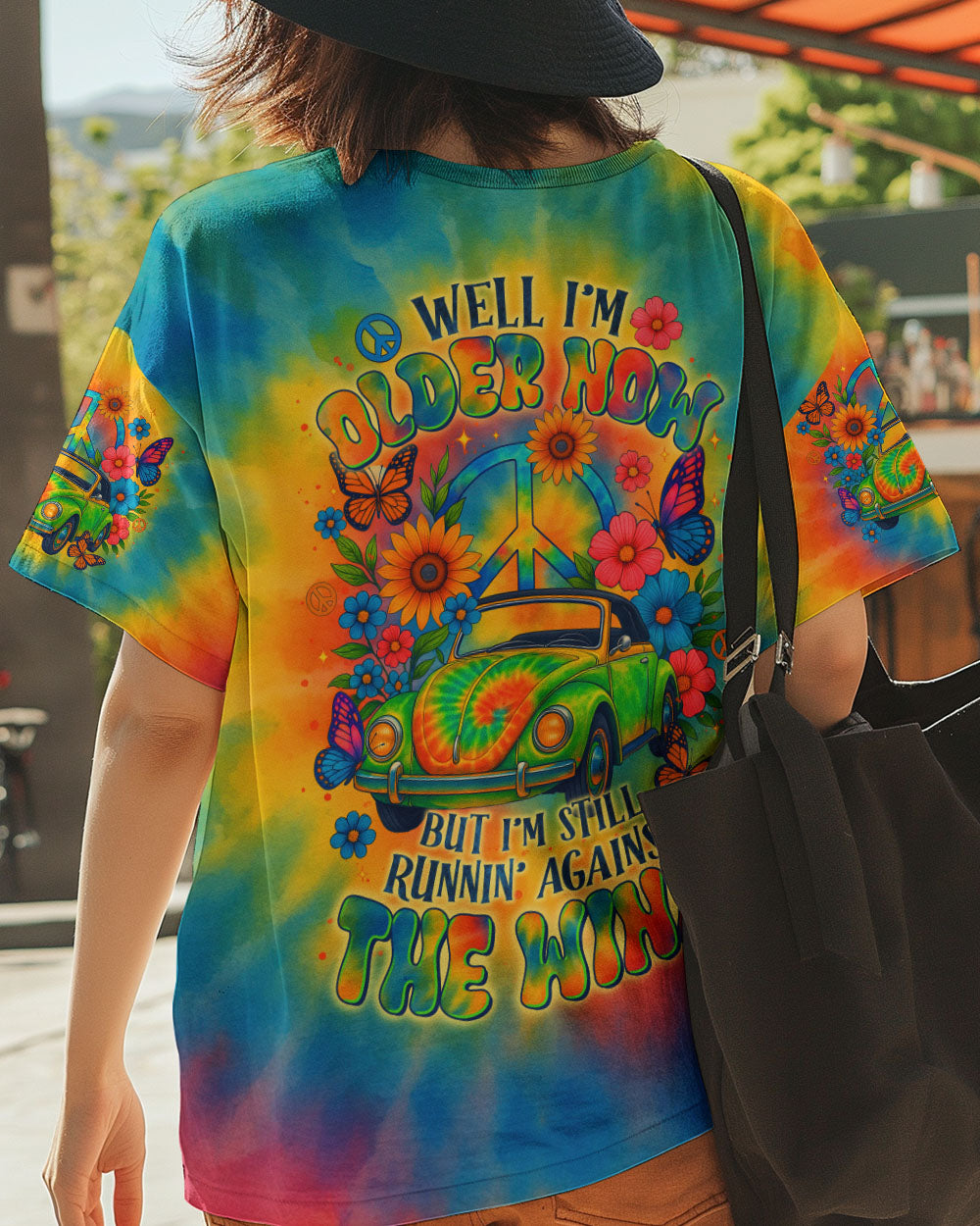 RUNNING AGAINST THE WIND CAR TIE DYE ALL OVER PRINT - TLTR2005253