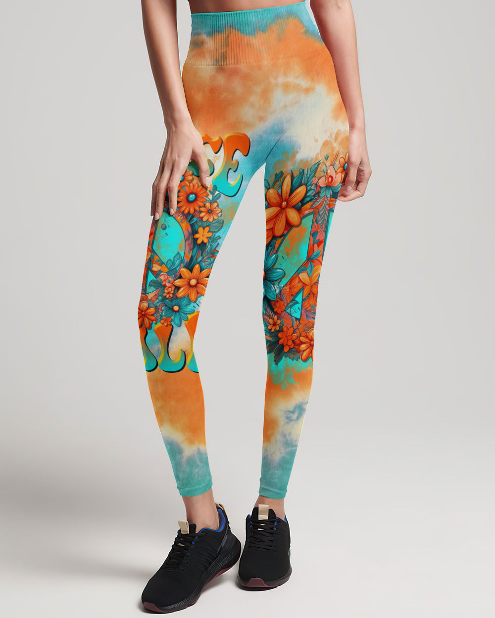 PEACE Y'ALL FLORALS TIE DYE ALL OVER PRINT - TLTR2006232