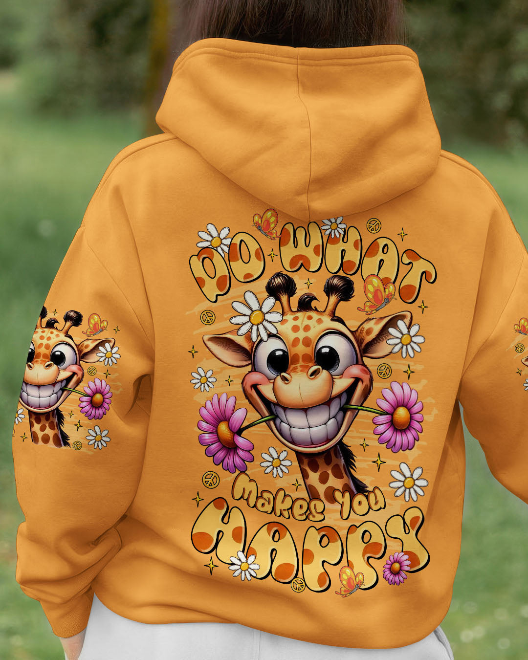 DO WHAT MAKES YOU HAPPY GIRAFFE ALL OVER PRINT  - TLTR2008251
