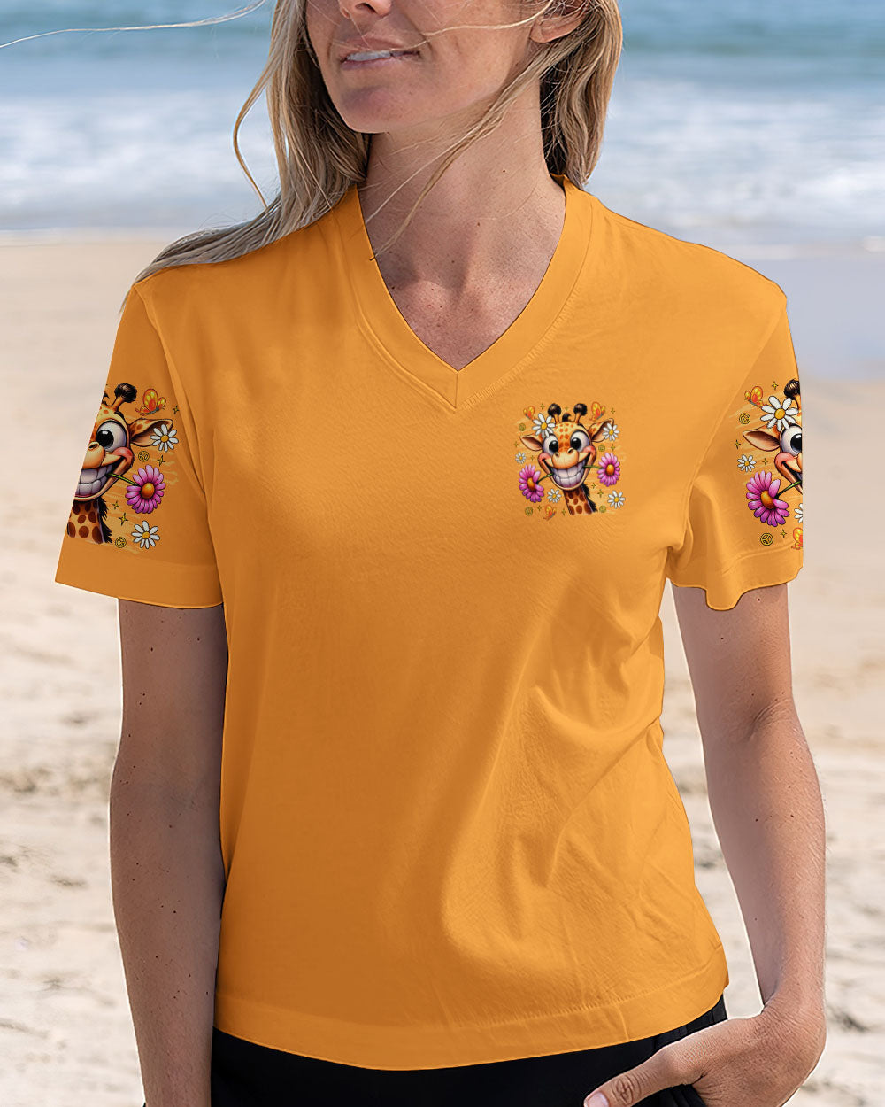 DO WHAT MAKES YOU HAPPY GIRAFFE ALL OVER PRINT  - TLTR2008251