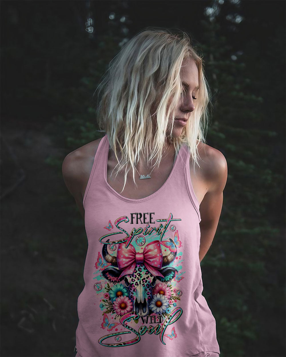 FREE SPIRIT WILD SOUL COW ALL OVER PRINT - TLTR2009243