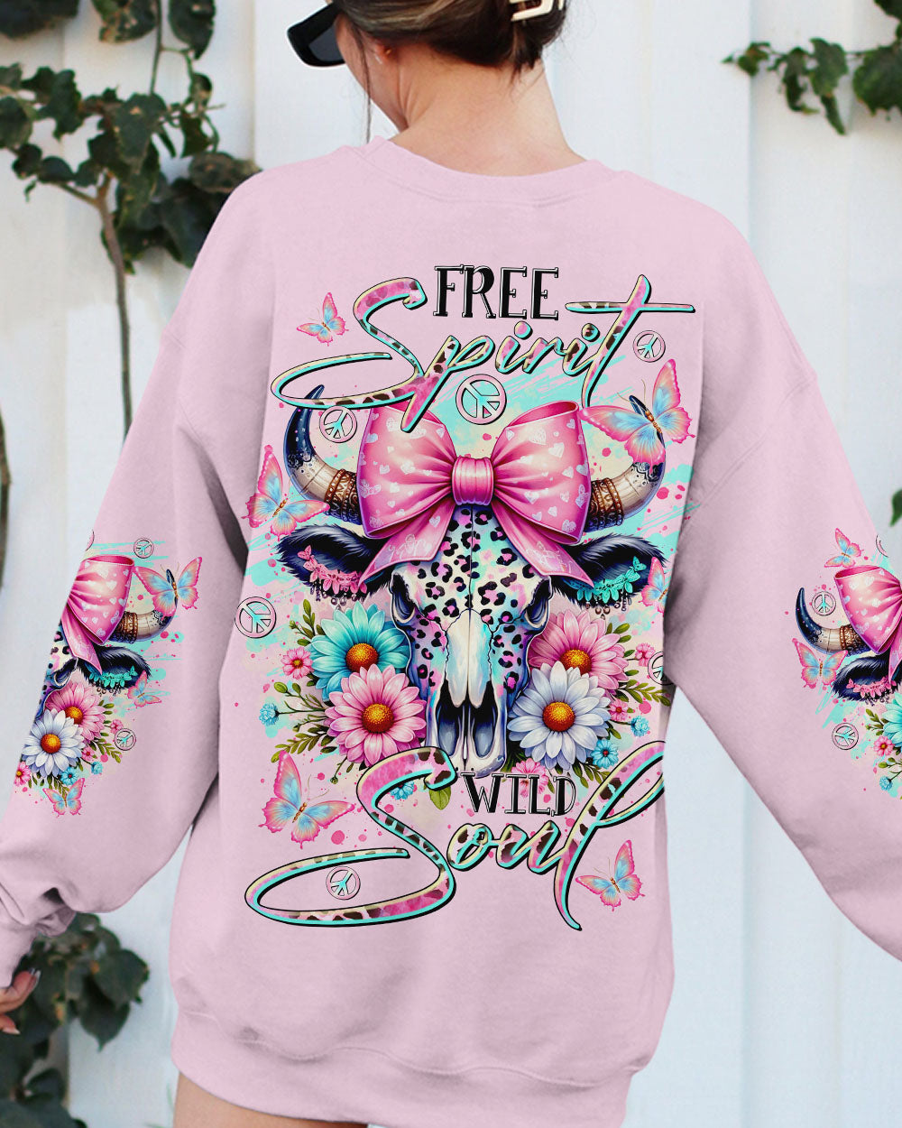 FREE SPIRIT WILD SOUL COW ALL OVER PRINT - TLTR2009243