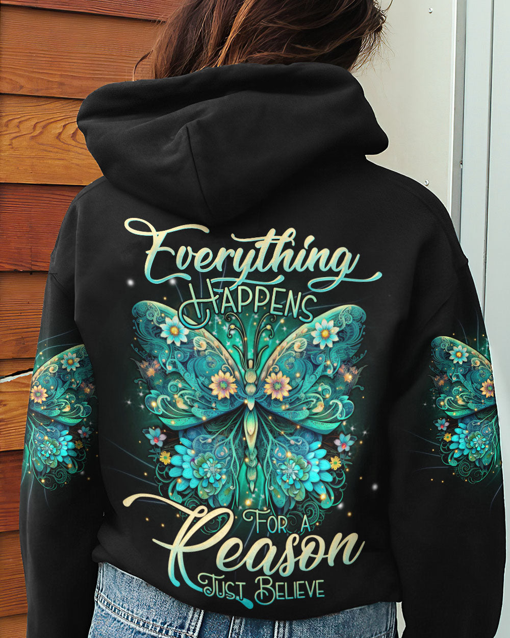 JUST BELIEVE BUTTERFLY ALL OVER PRINT - TLTR2106231
