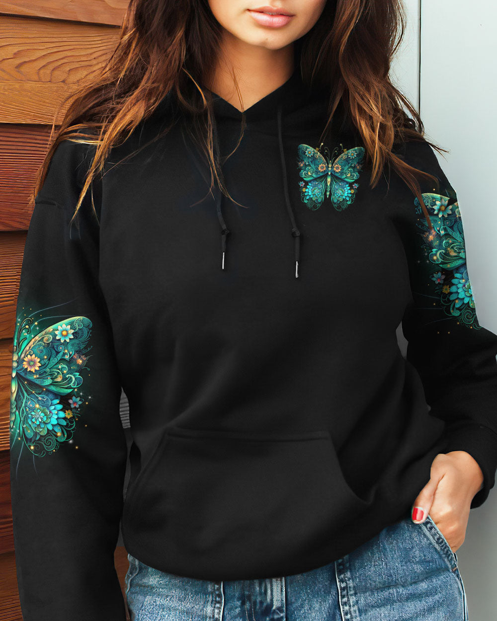 JUST BELIEVE BUTTERFLY ALL OVER PRINT - TLTR2106231
