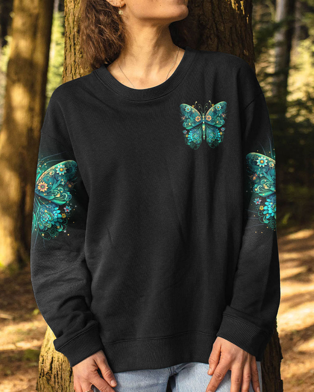 JUST BELIEVE BUTTERFLY ALL OVER PRINT - TLTR2106231