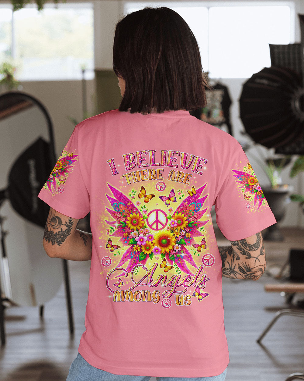 I BELIEVE THERE ARE ANGELS AMONG US WINGS ALL OVER PRINT - TLTR2108243