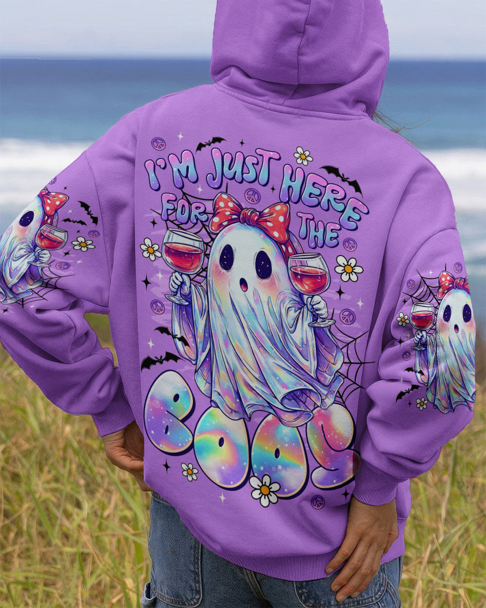 I'M JUST HERE FOR THE BOOS HALLOWEEN ALL OVER PRINT - TLTR2108253
