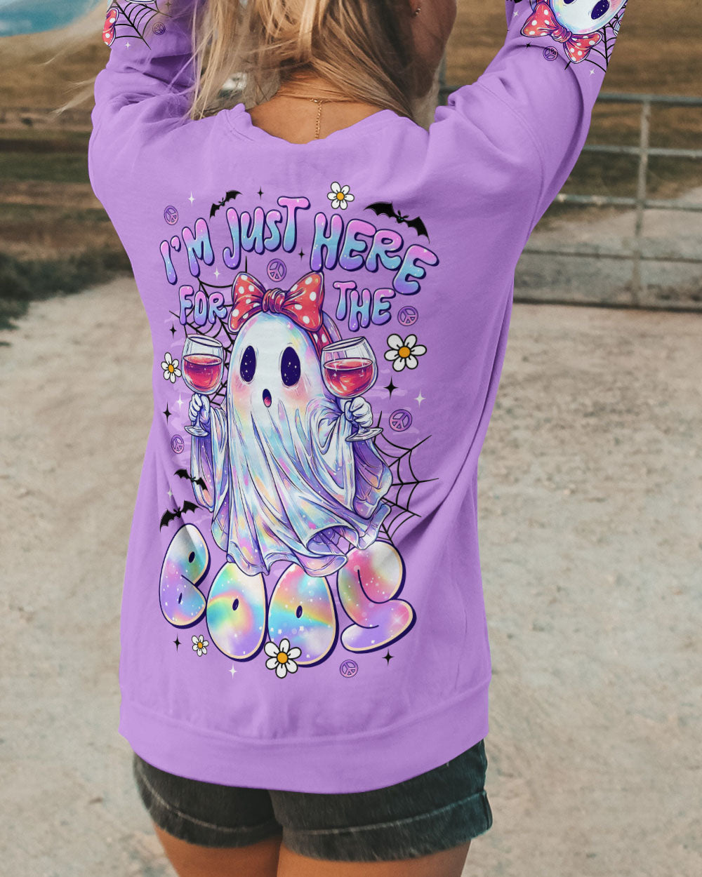 I'M JUST HERE FOR THE BOOS HALLOWEEN ALL OVER PRINT - TLTR2108253