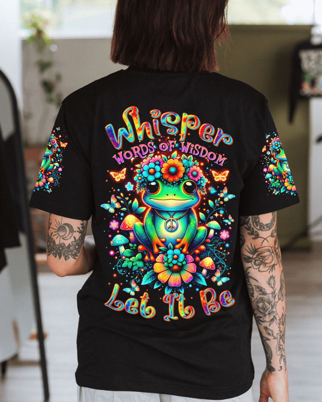 WHISPER WORDS OF WISDOM LET IT BE FROG ALL OVER PRINT  - TLTR2207251