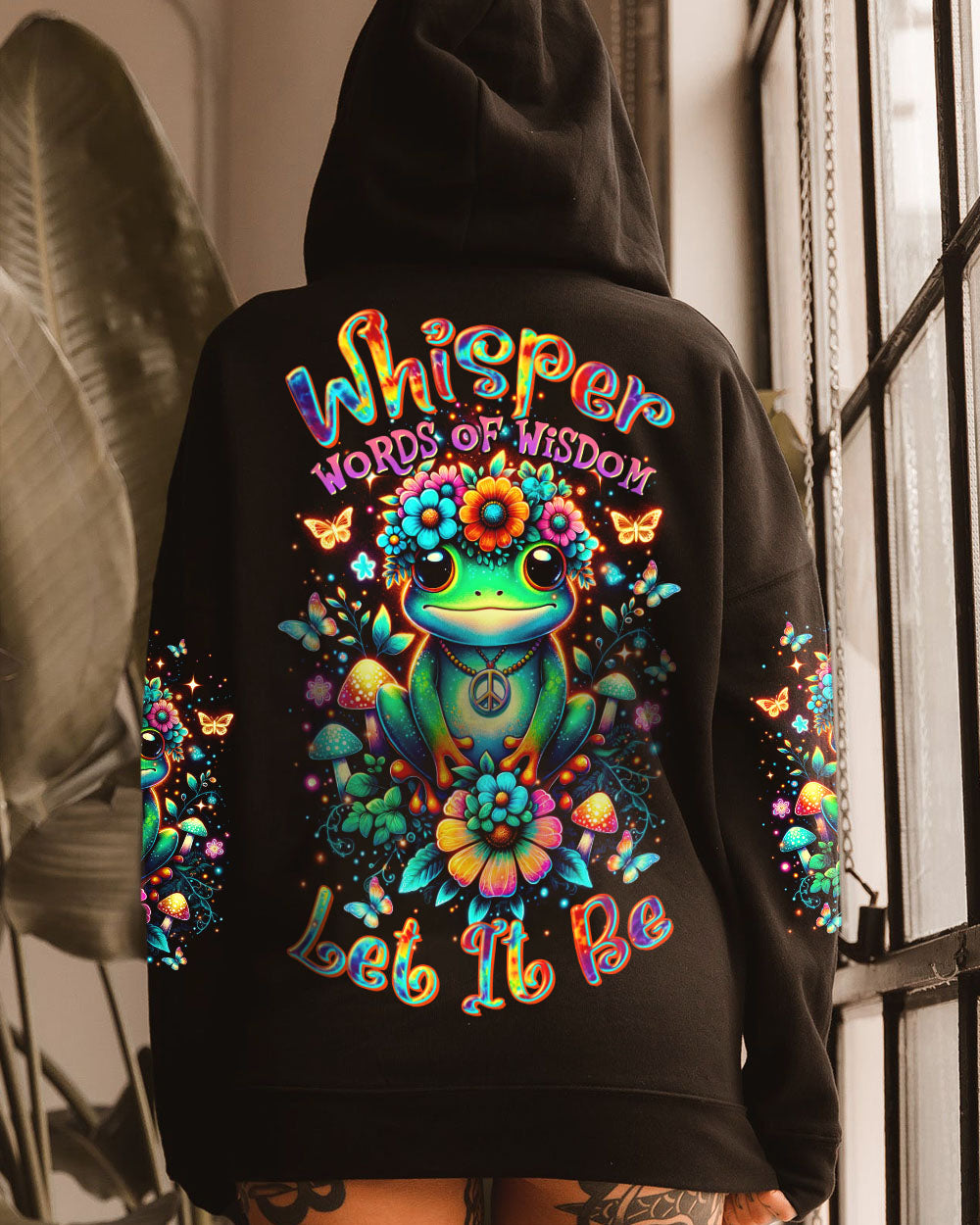 WHISPER WORDS OF WISDOM LET IT BE FROG ALL OVER PRINT  - TLTR2207251