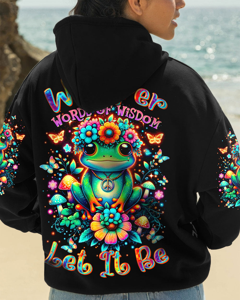 WHISPER WORDS OF WISDOM LET IT BE FROG ALL OVER PRINT  - TLTR2207251