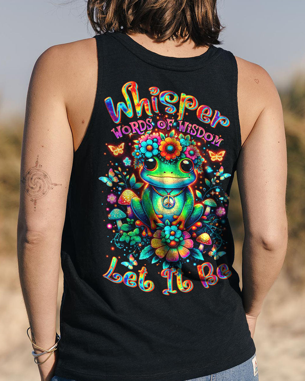 WHISPER WORDS OF WISDOM LET IT BE FROG ALL OVER PRINT  - TLTR2207251