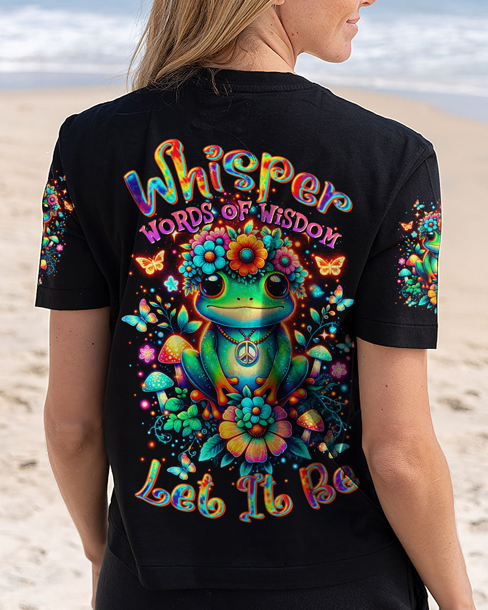 WHISPER WORDS OF WISDOM LET IT BE FROG ALL OVER PRINT  - TLTR2207251