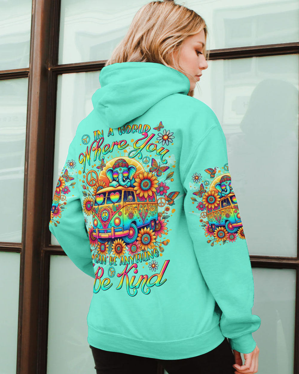 BE KIND ELEPHANT BUS ALL OVER PRINT - TLTR2208244