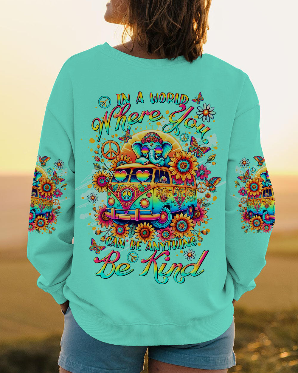 BE KIND ELEPHANT BUS ALL OVER PRINT - TLTR2208244