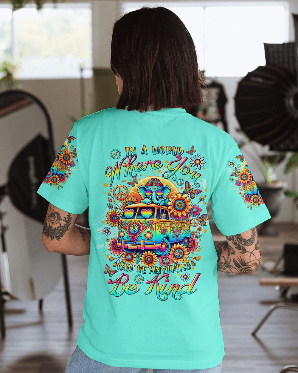 BE KIND ELEPHANT BUS ALL OVER PRINT - TLTR2208244
