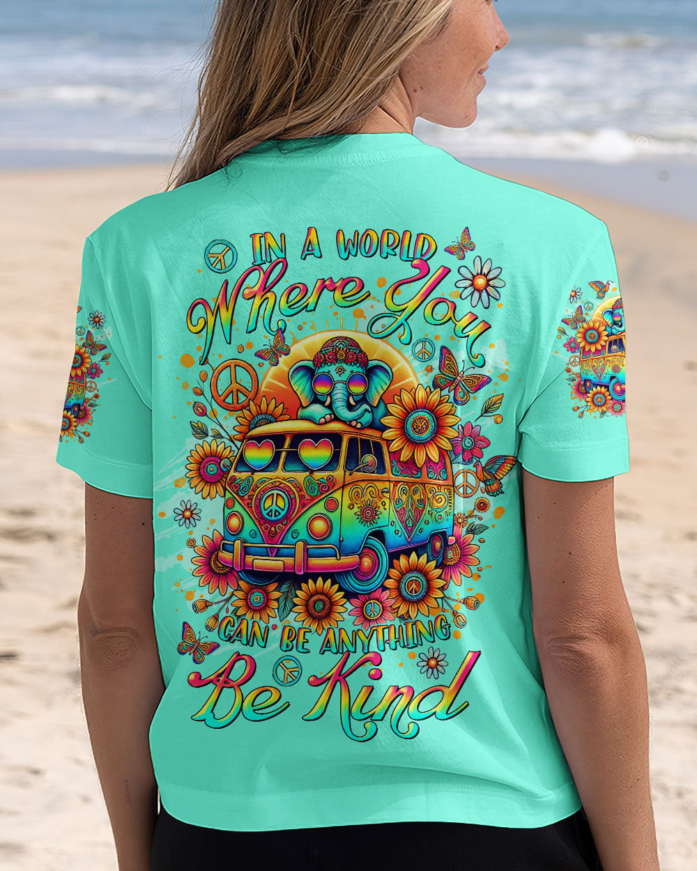 BE KIND ELEPHANT BUS ALL OVER PRINT - TLTR2208244