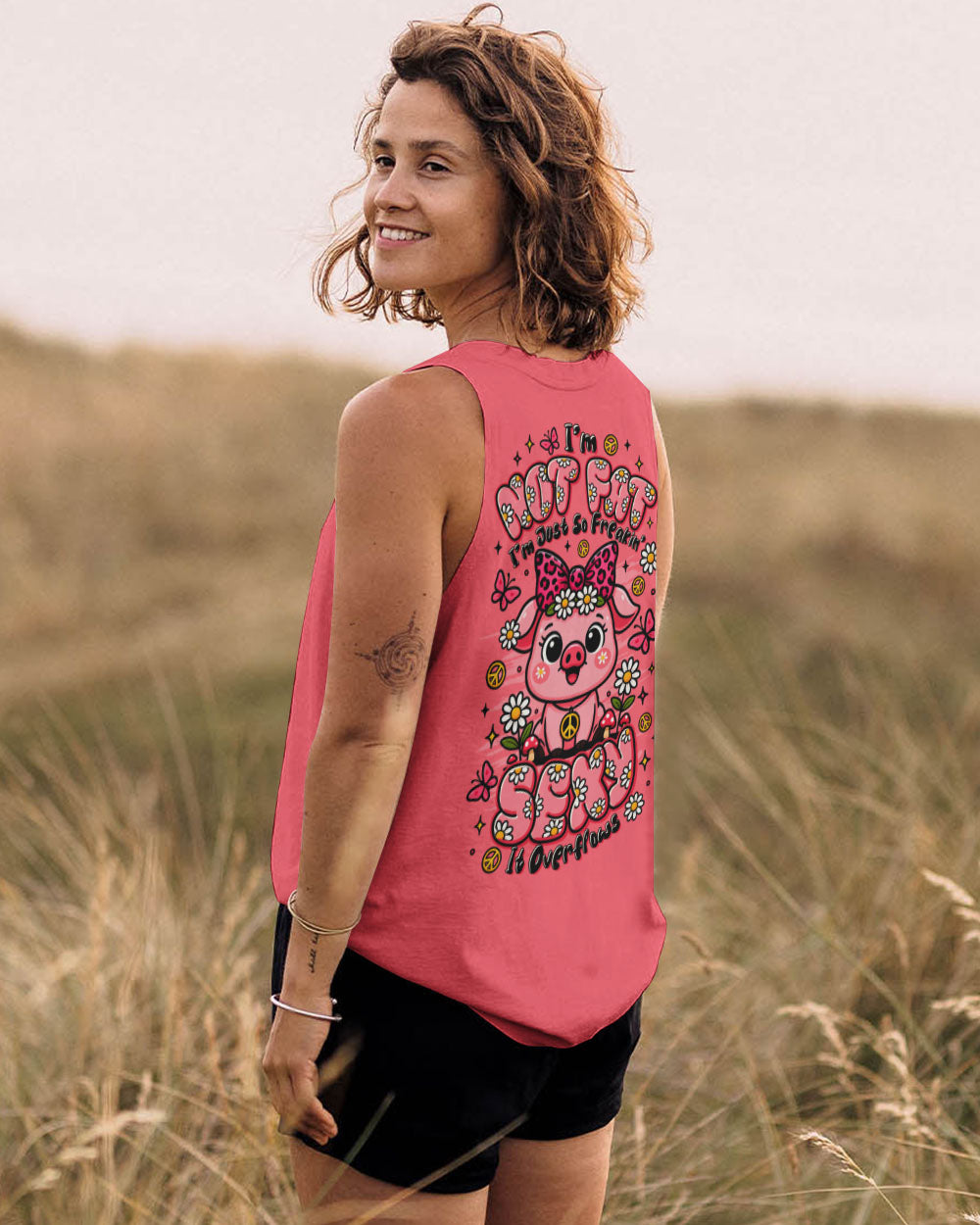 I'M NOT FAT I'M JUST SO FREAKIN SEXY IT OVERFLOWS PIG ALL OVER PRINT - TLTR2208251