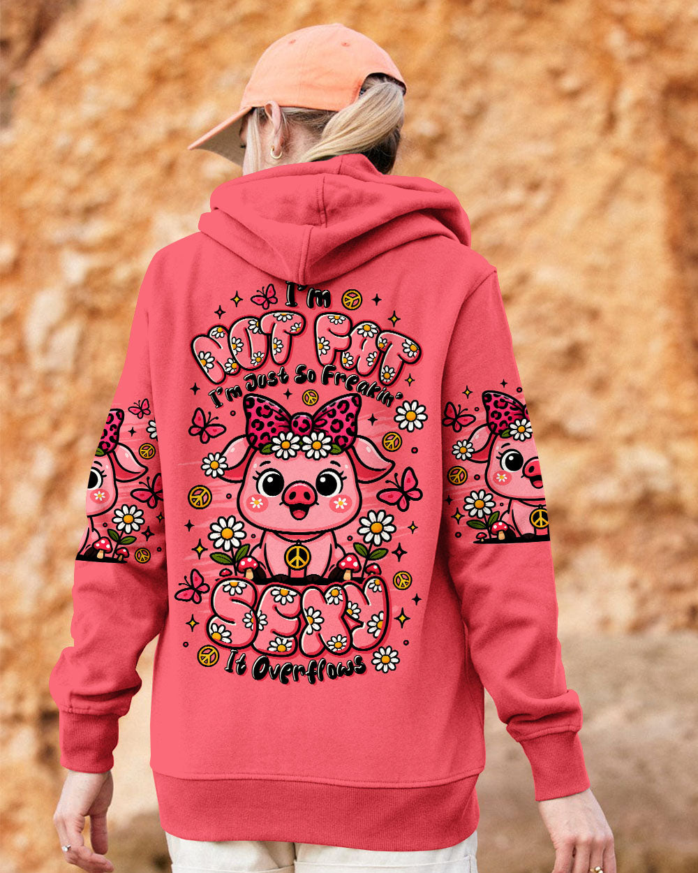 I'M NOT FAT I'M JUST SO FREAKIN SEXY IT OVERFLOWS PIG ALL OVER PRINT - TLTR2208251
