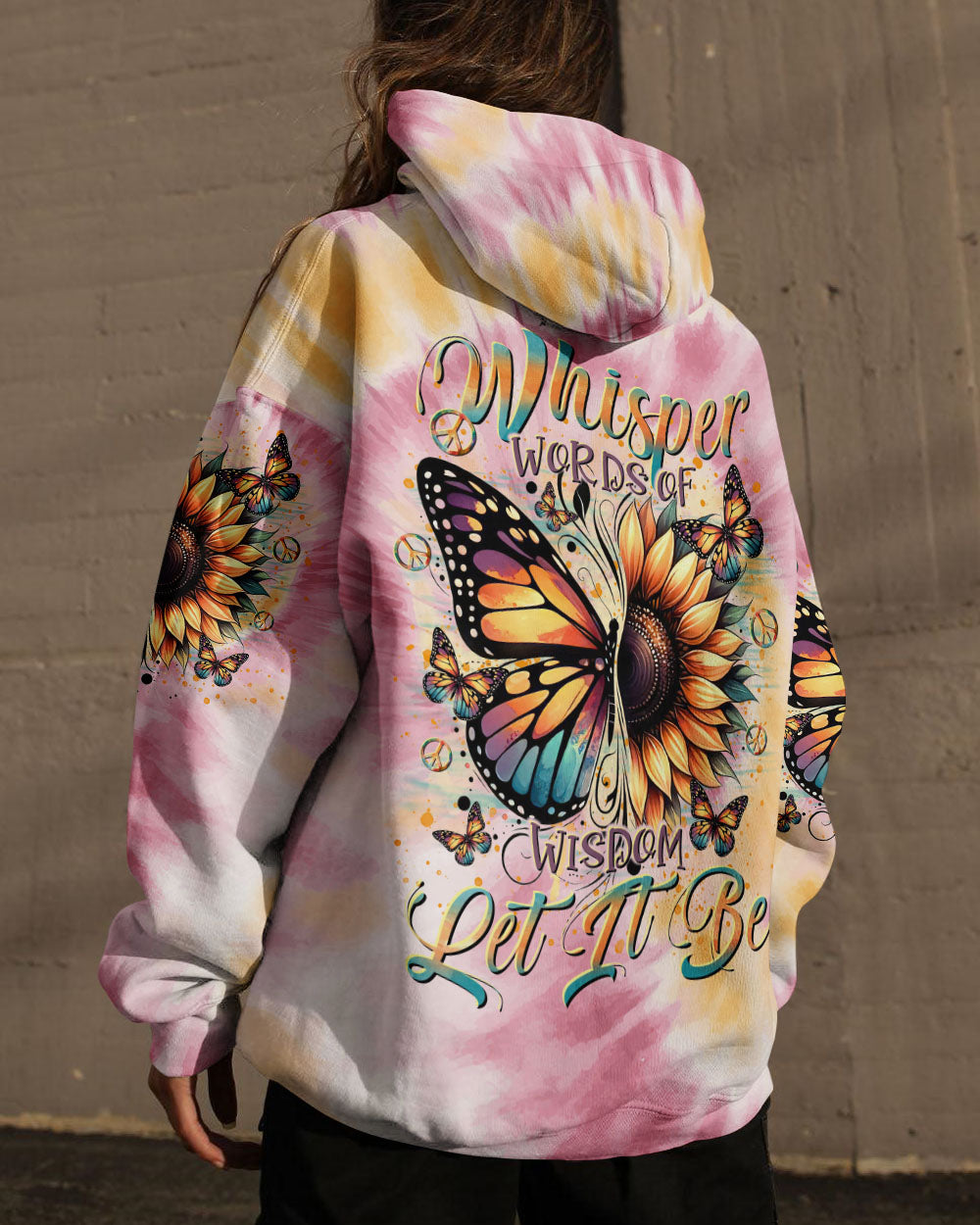 WHISPER WORDS OF WISDOM LET IT BE BUTTERFLY ALL OVER PRINT  - TLTR2211243